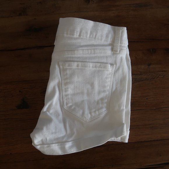 Old Navy Pants - 3 FOR $20 BOYFRIEND DISTRESSED WHITE DENIM SHORT 2